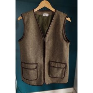 Josefine HJ womens Olive Green and Brown hunting vest Size 38